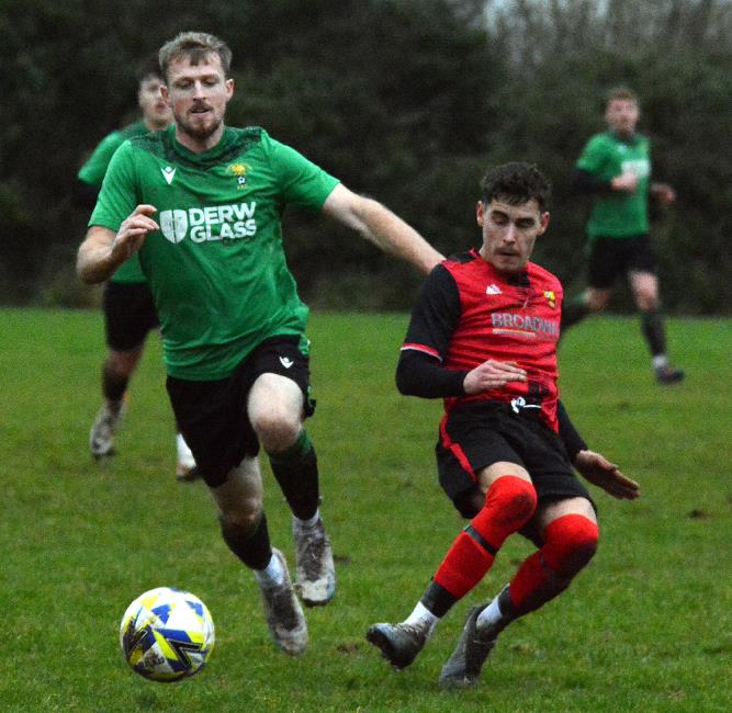Rhys Dalling - bagged a hat-trick for Goodwick against Neyland